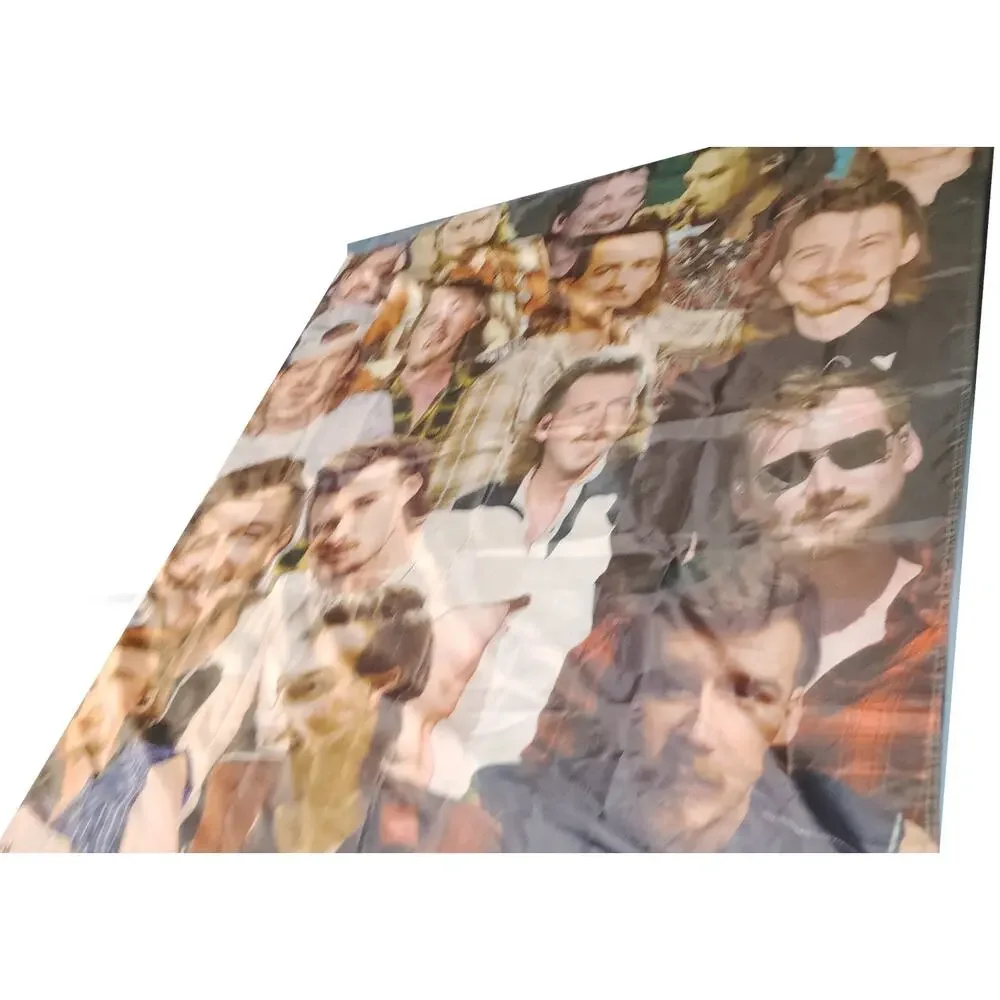 Morgan Wall Art Tapestry 47x47 in Country Music Wallen Decor w/ Brass Grommets